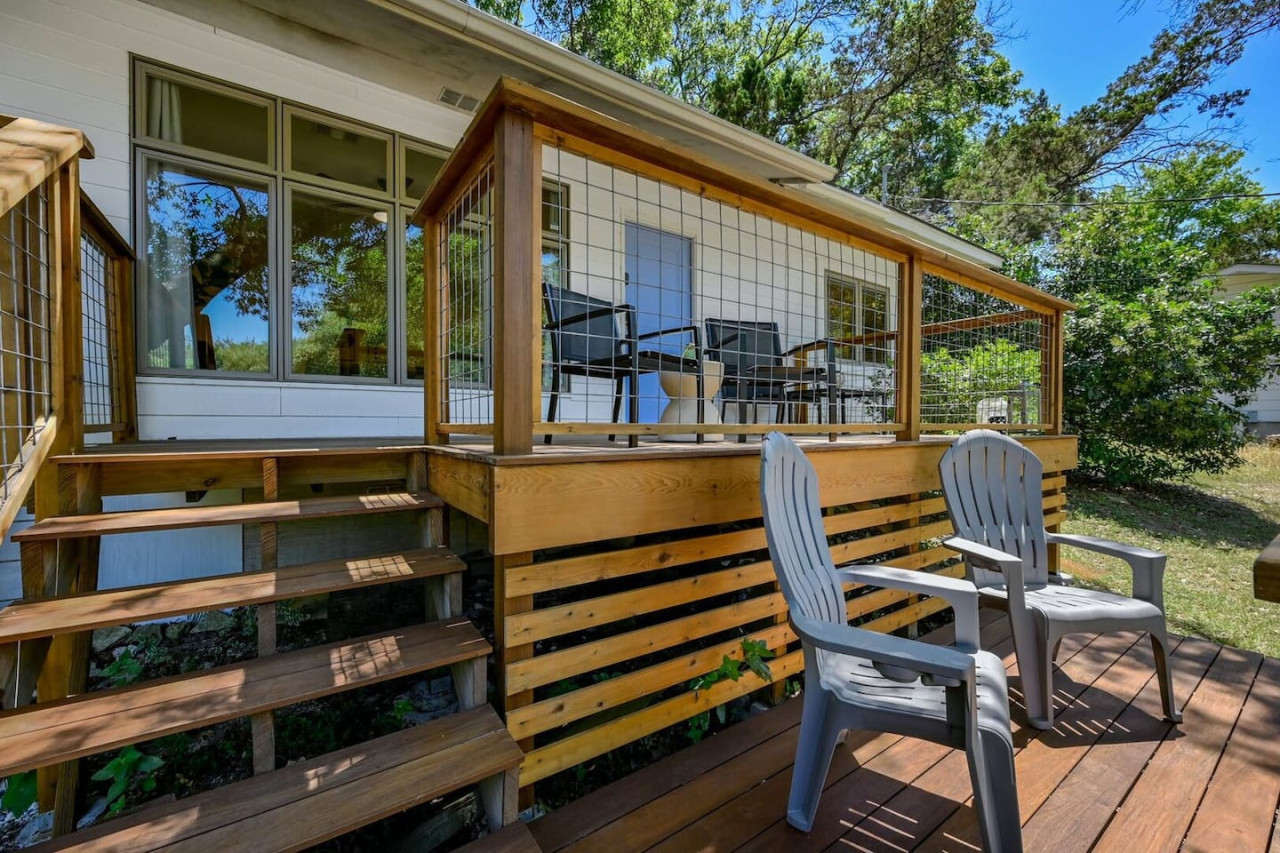 Multiple outdoor seating areas—perfect for relaxing or gathering with friends.