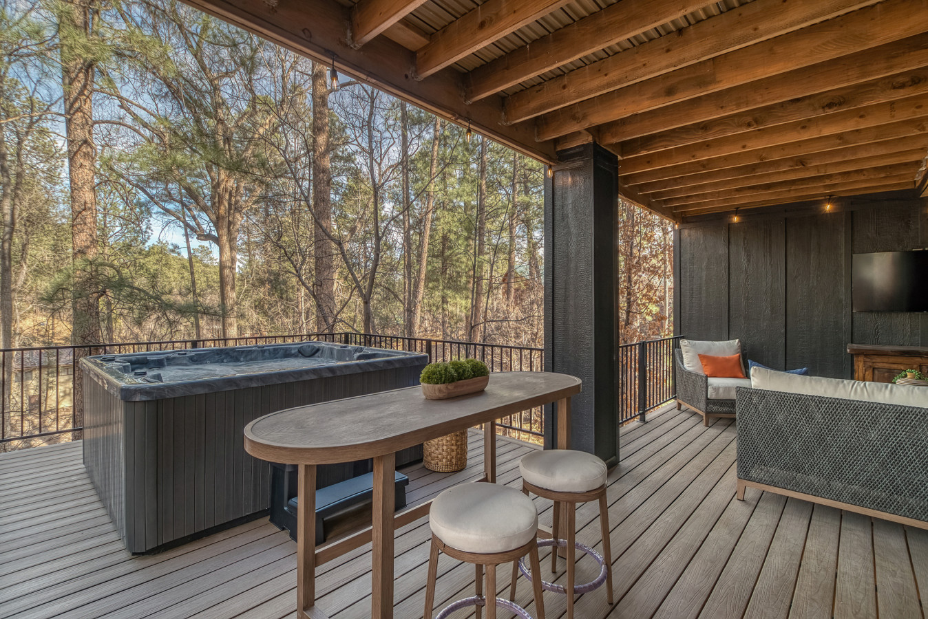 Midtown Ruidoso Cabin | Riverfront • Hot Tub • Walkable 2