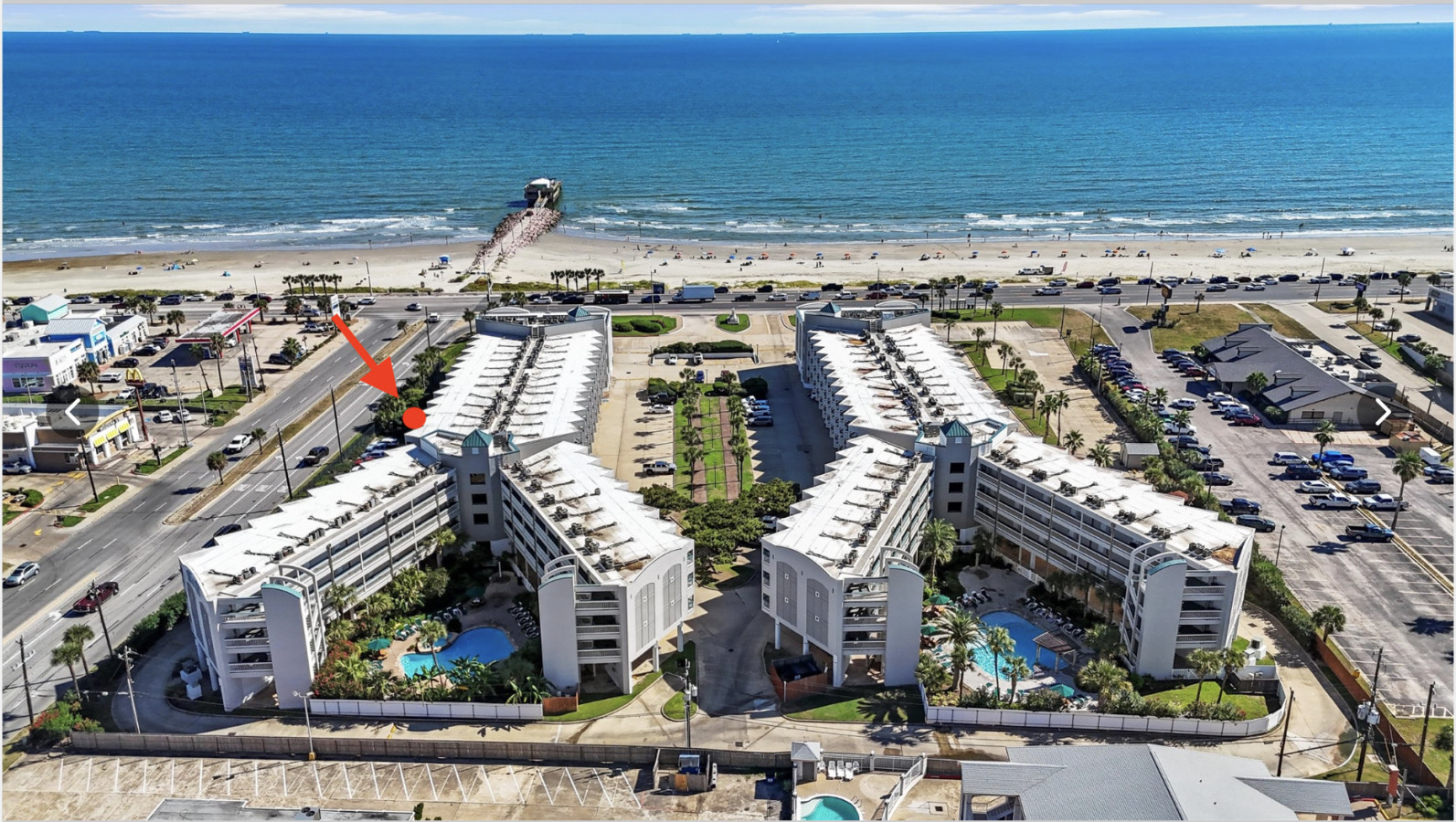 Condo #327 at Casa Del Mar in Galveston—ideally located on the 3rd floor just steps from Babe’s Beach and the Seawall.