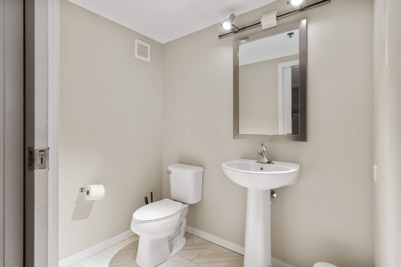 The bathroom is a private sanctuary, with a layout and features that make it the perfect place to rejuvenate.