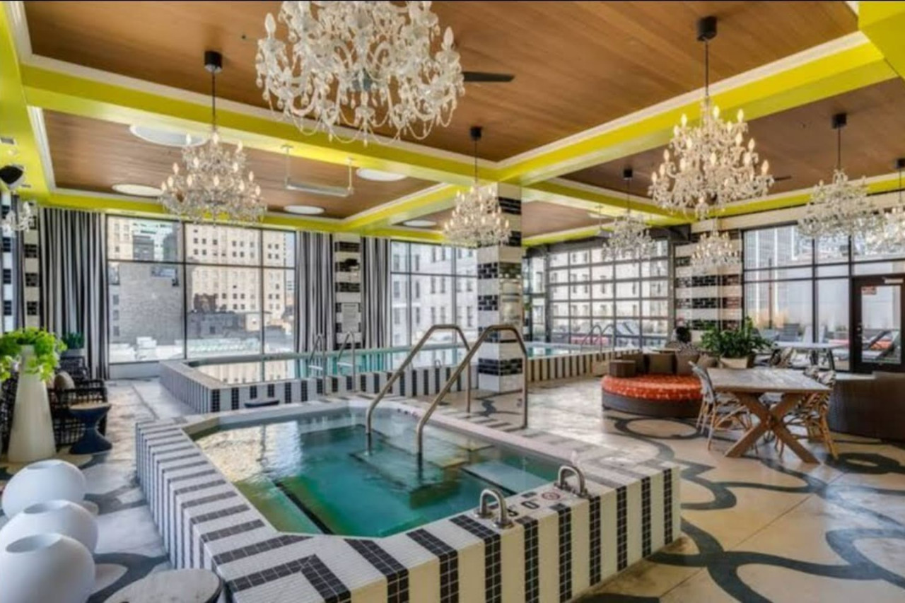 As you dip your toes into the cool water, the pool offers a refreshing retreat on a warm day.