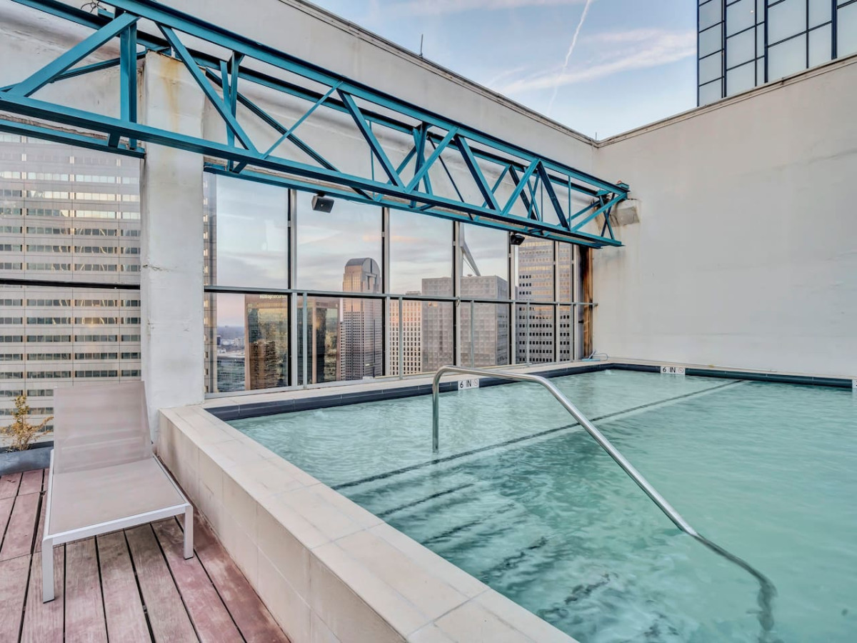 As you dip your toes into the cool water, the pool offers a refreshing retreat on a warm day.