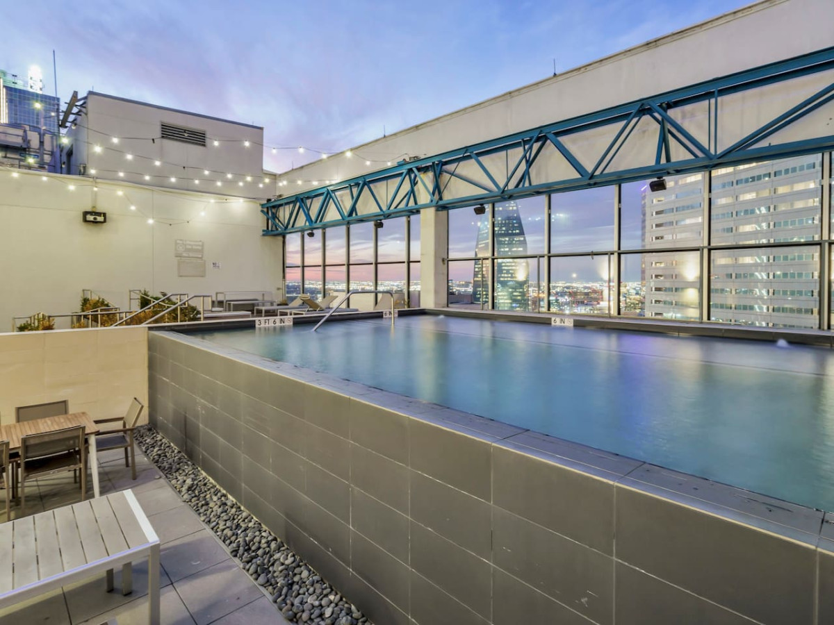 As you dip your toes into the cool water, the pool offers a refreshing retreat on a warm day.