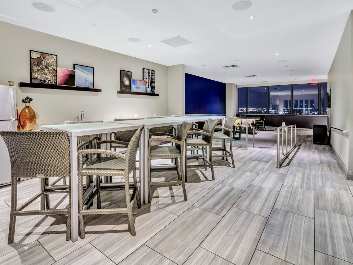 Upon entering, you find a space that feels both luxurious and cozy, perfect for unwinding after a long day.