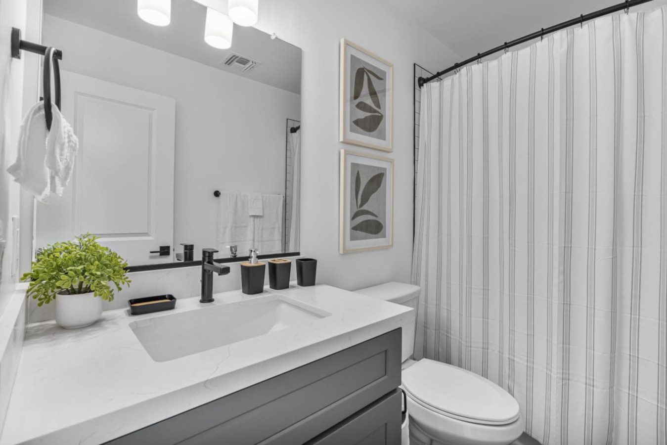 The bathroom is a private sanctuary, with a layout and features that make it the perfect place to rejuvenate.