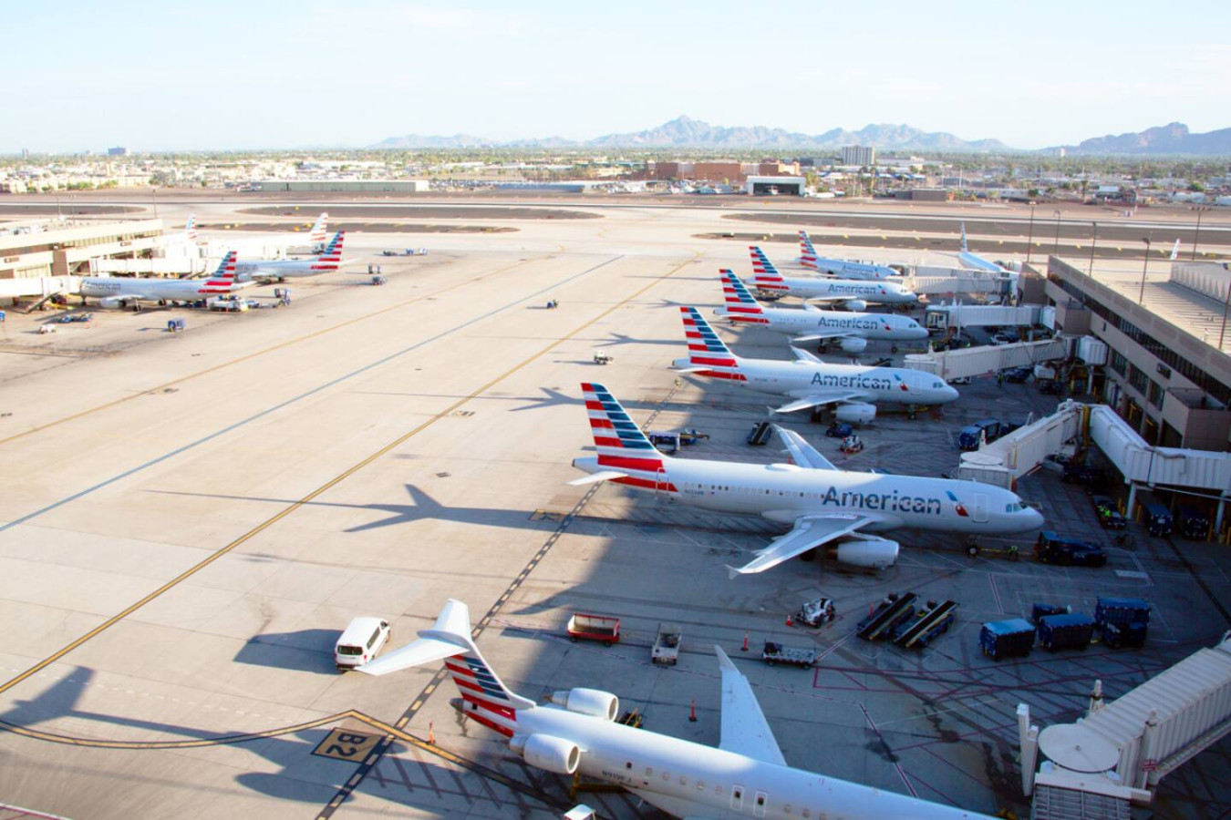 A view of the airport