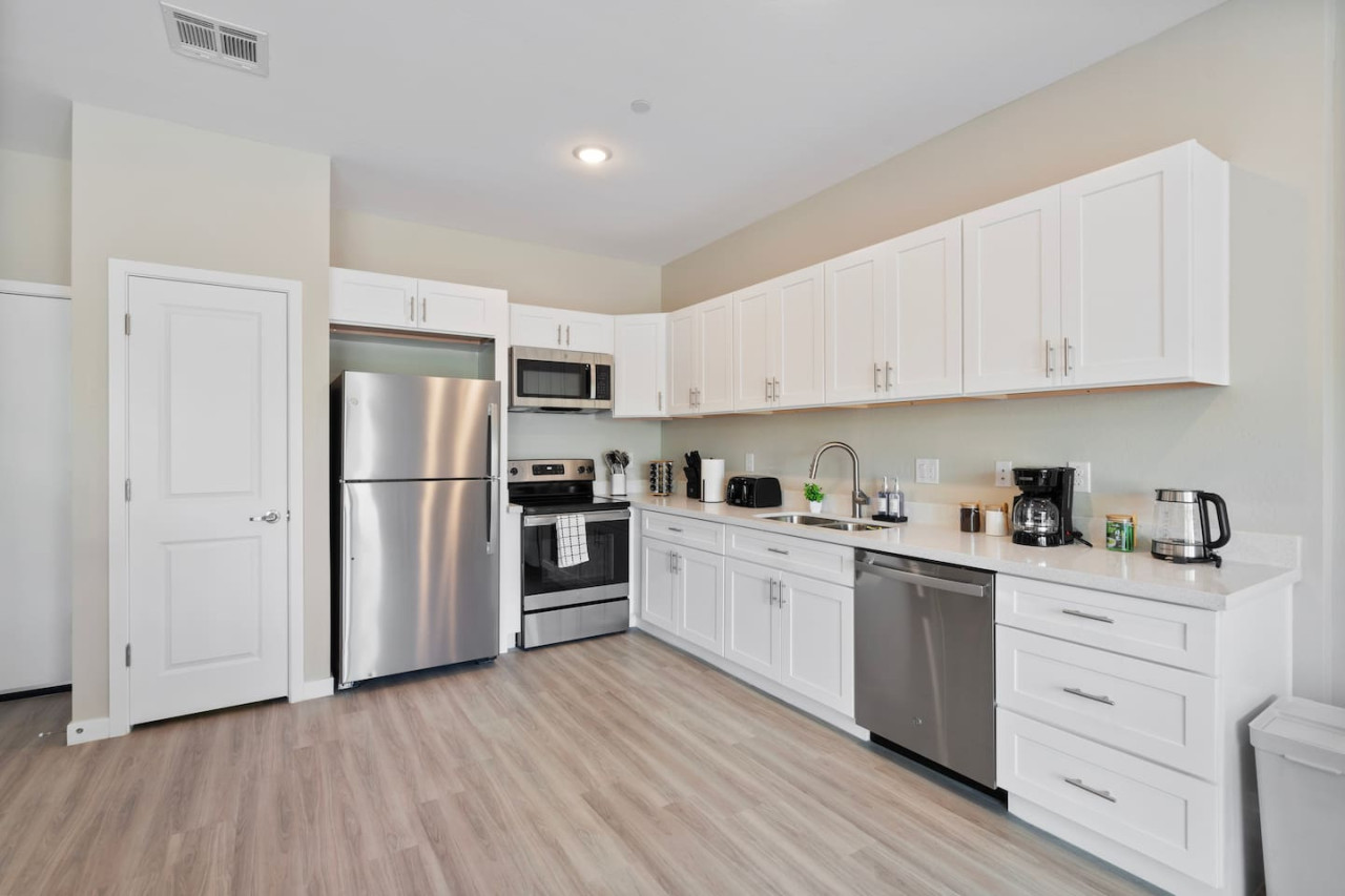 As you step into the kitchen, the clean lines and functional design make you eager to start cooking your favorite dishes.