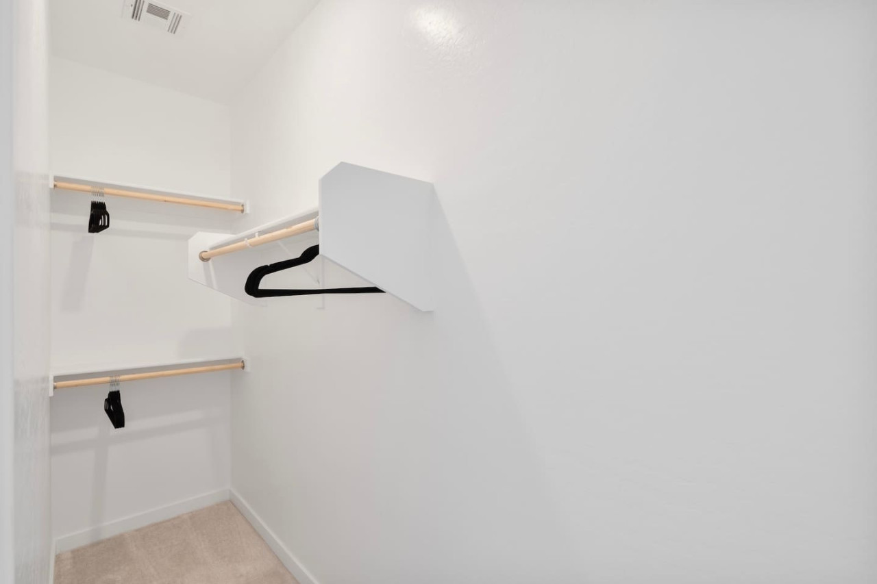 Spacious closets with ample storage space for all your travel essentials – unpack, unwind, and feel right at home.