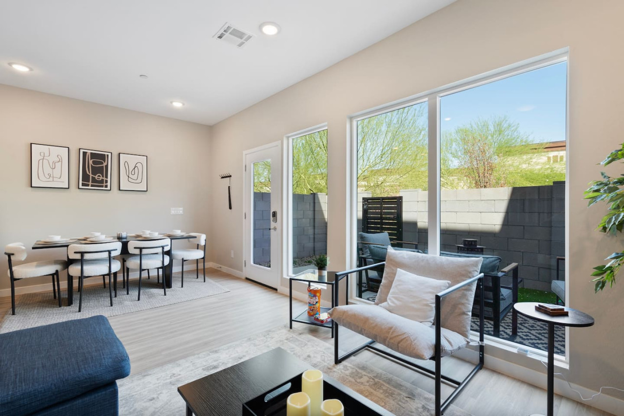 The home’s open layout and tasteful decor create a serene environment where you can truly relax and feel at home.