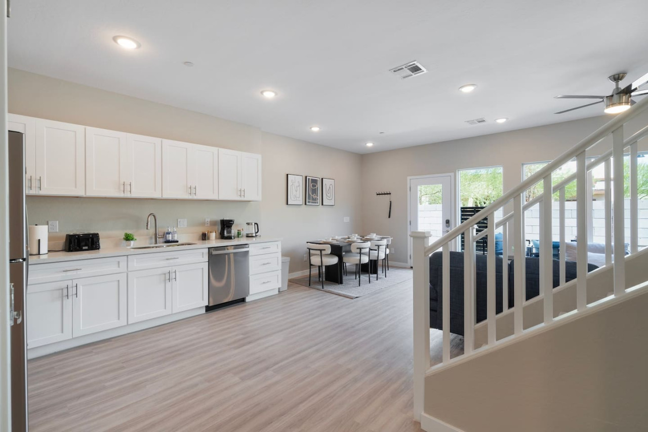 The home’s open layout and tasteful decor create a serene environment where you can truly relax and feel at home.