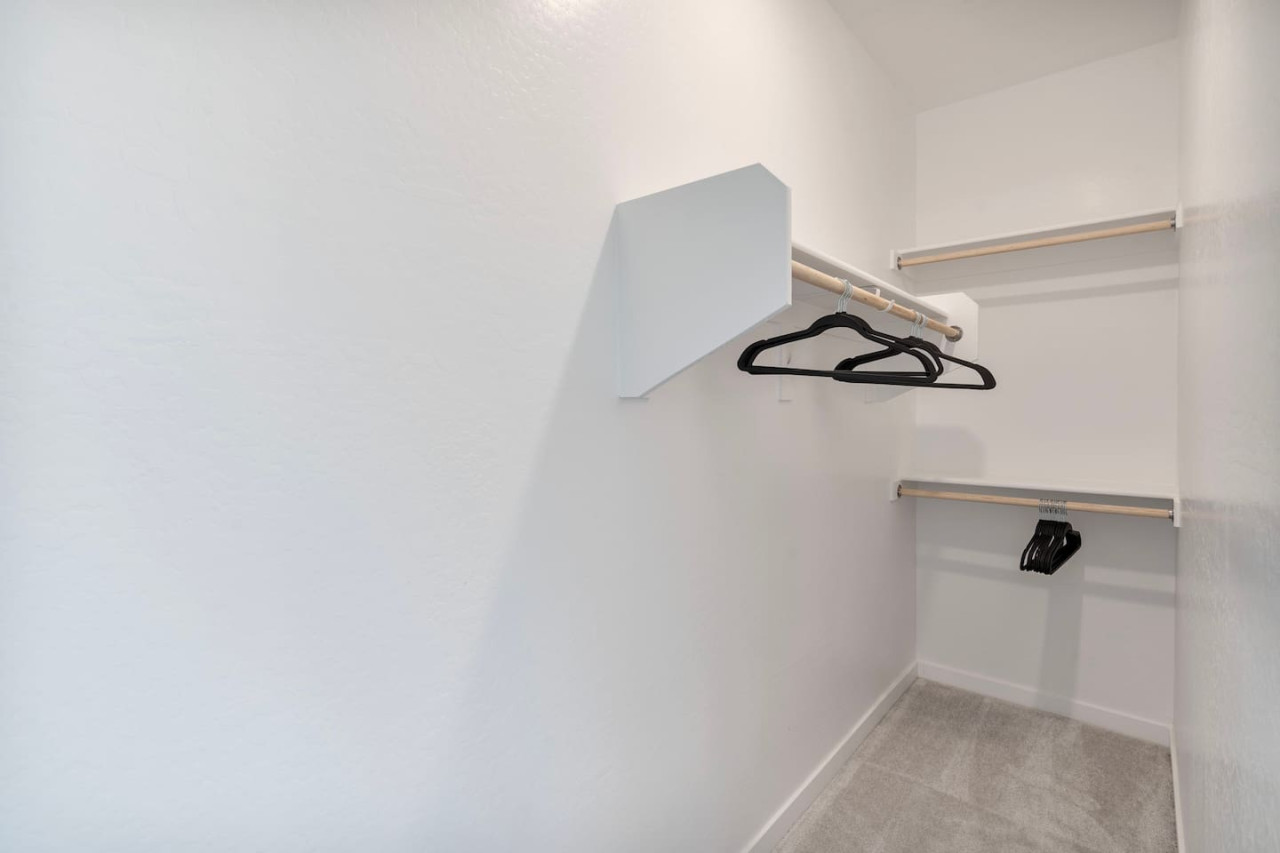 Spacious closets with ample storage space for all your travel essentials – unpack, unwind, and feel right at home.
