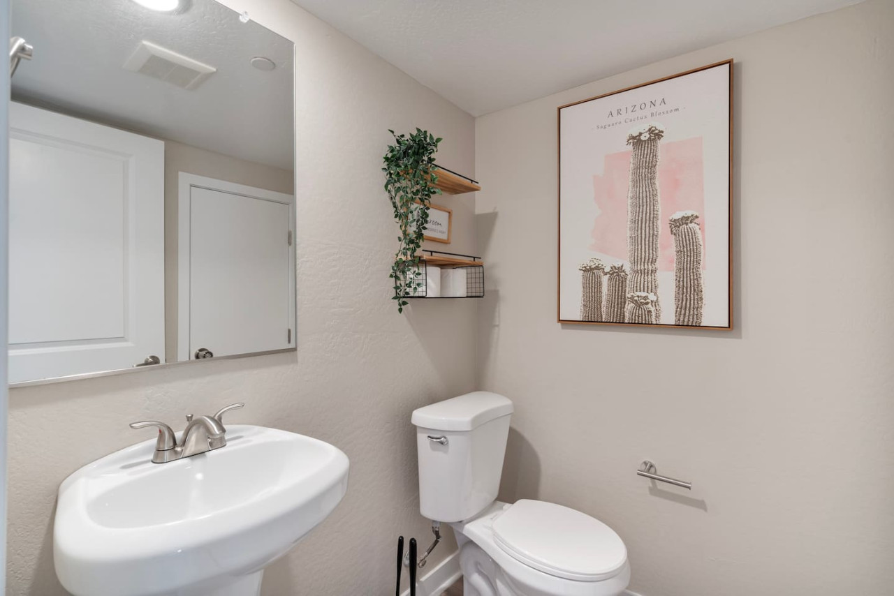 The bathroom is a private sanctuary, with a layout and features that make it the perfect place to rejuvenate.
