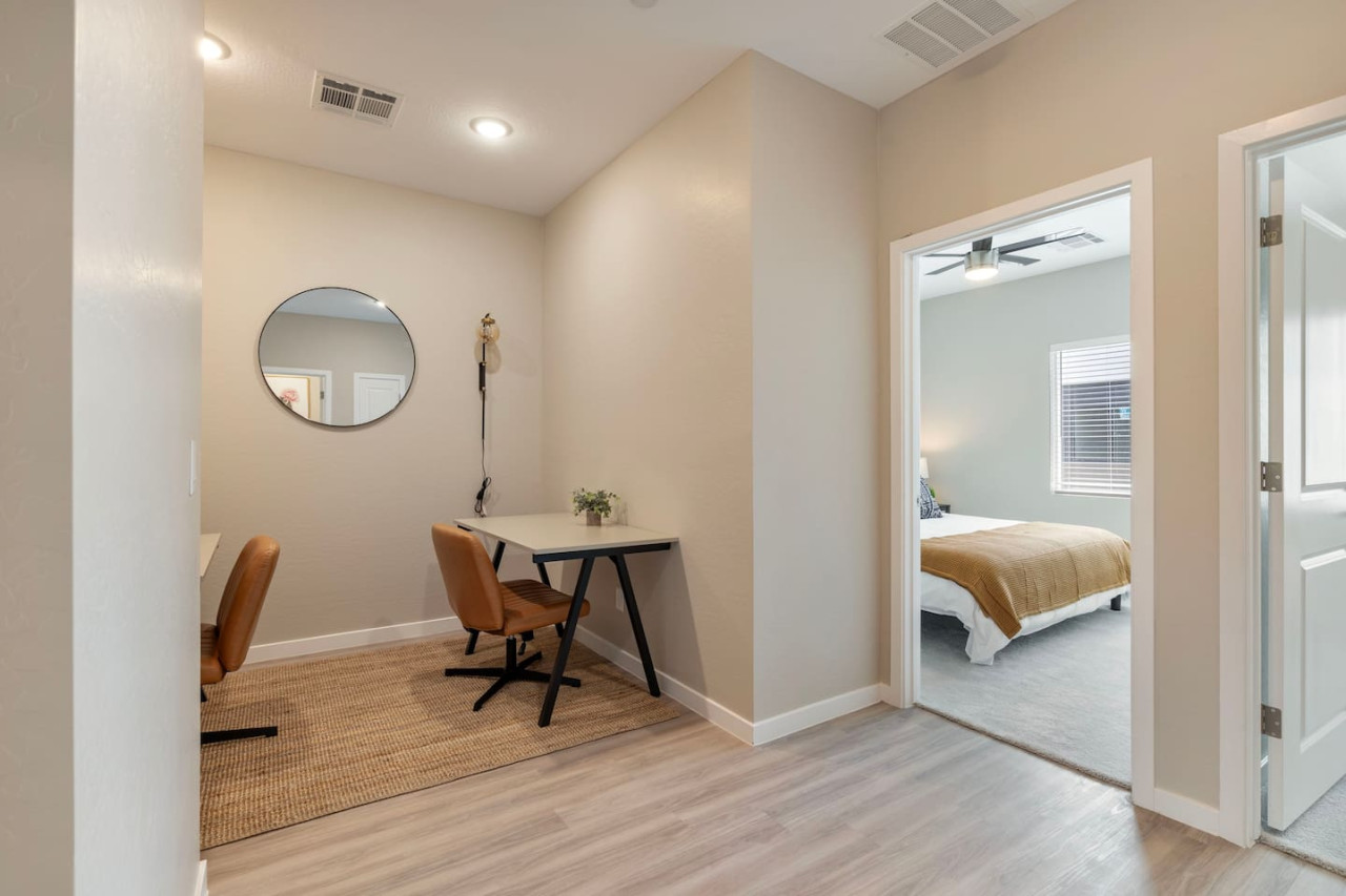 From the moment you step inside, you sense the perfect balance of modern comfort and timeless charm.