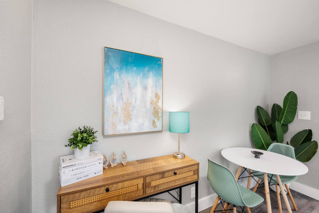 Once you enter the living room you'll find a space that feels both luxurious and cozy, perfect for unwinding after a long day.