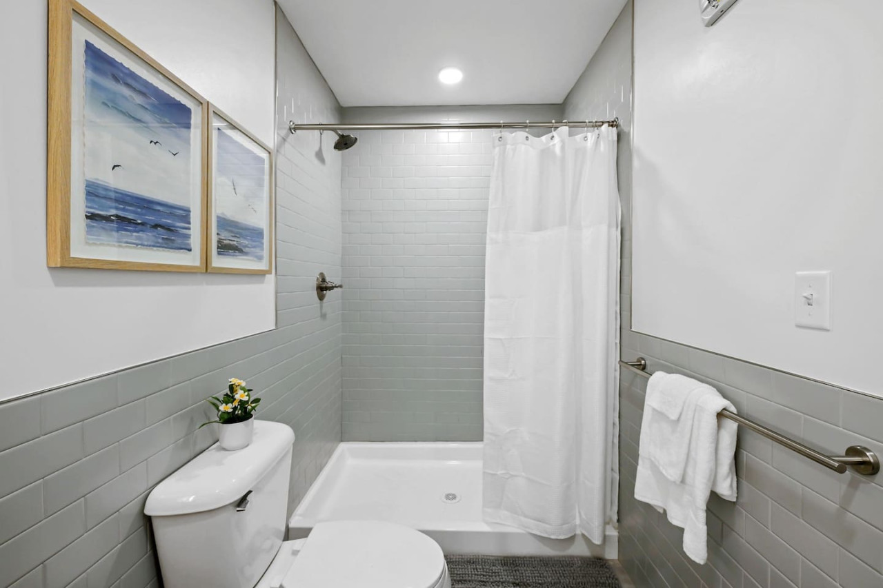The bathroom is a private sanctuary, with a layout and features that make it the perfect place to rejuvenate.