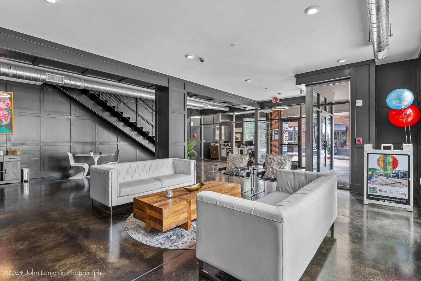You can have entertainment in this stylish unique space!