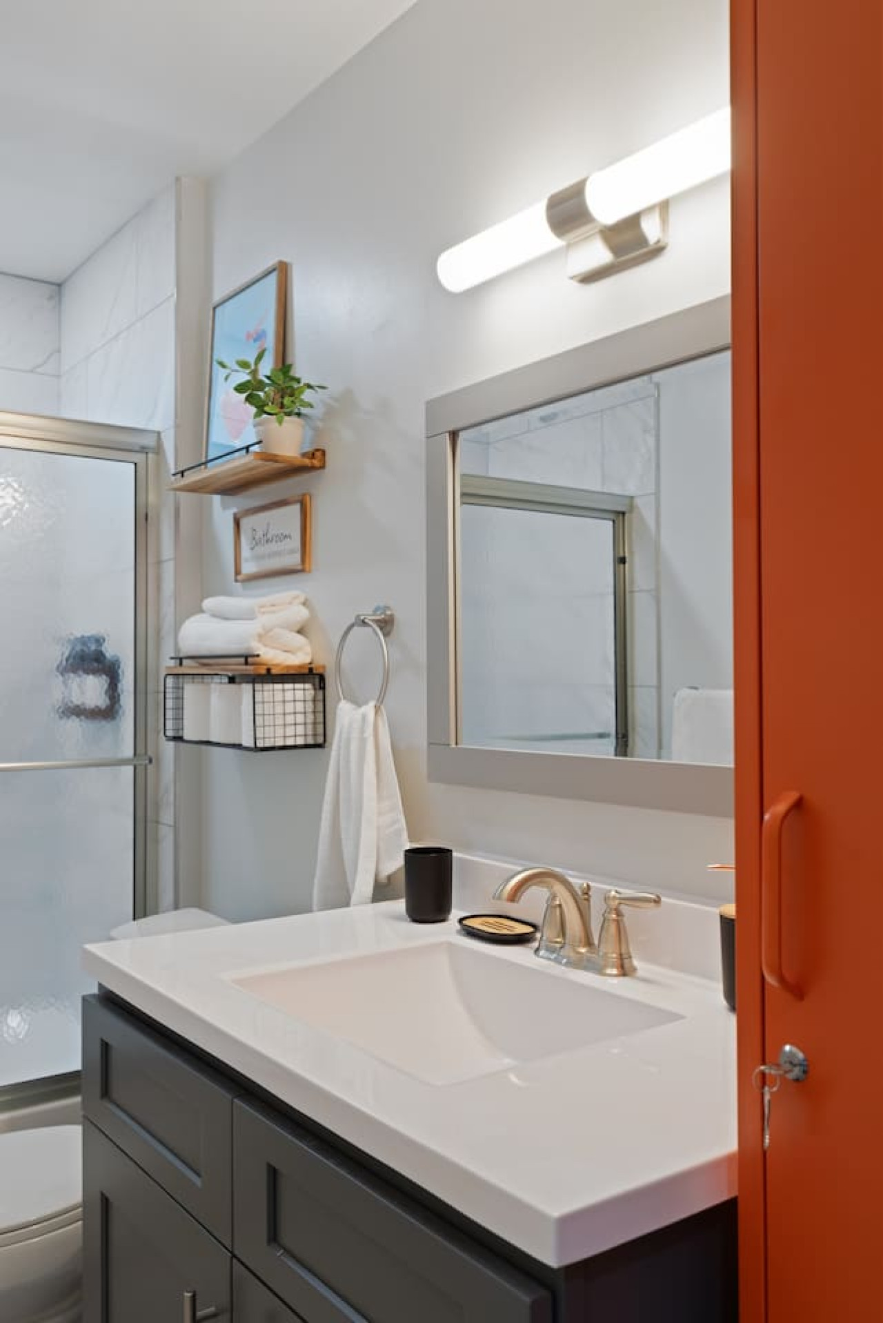 The bathroom is a private sanctuary, with a layout and features that make it the perfect place to rejuvenate.