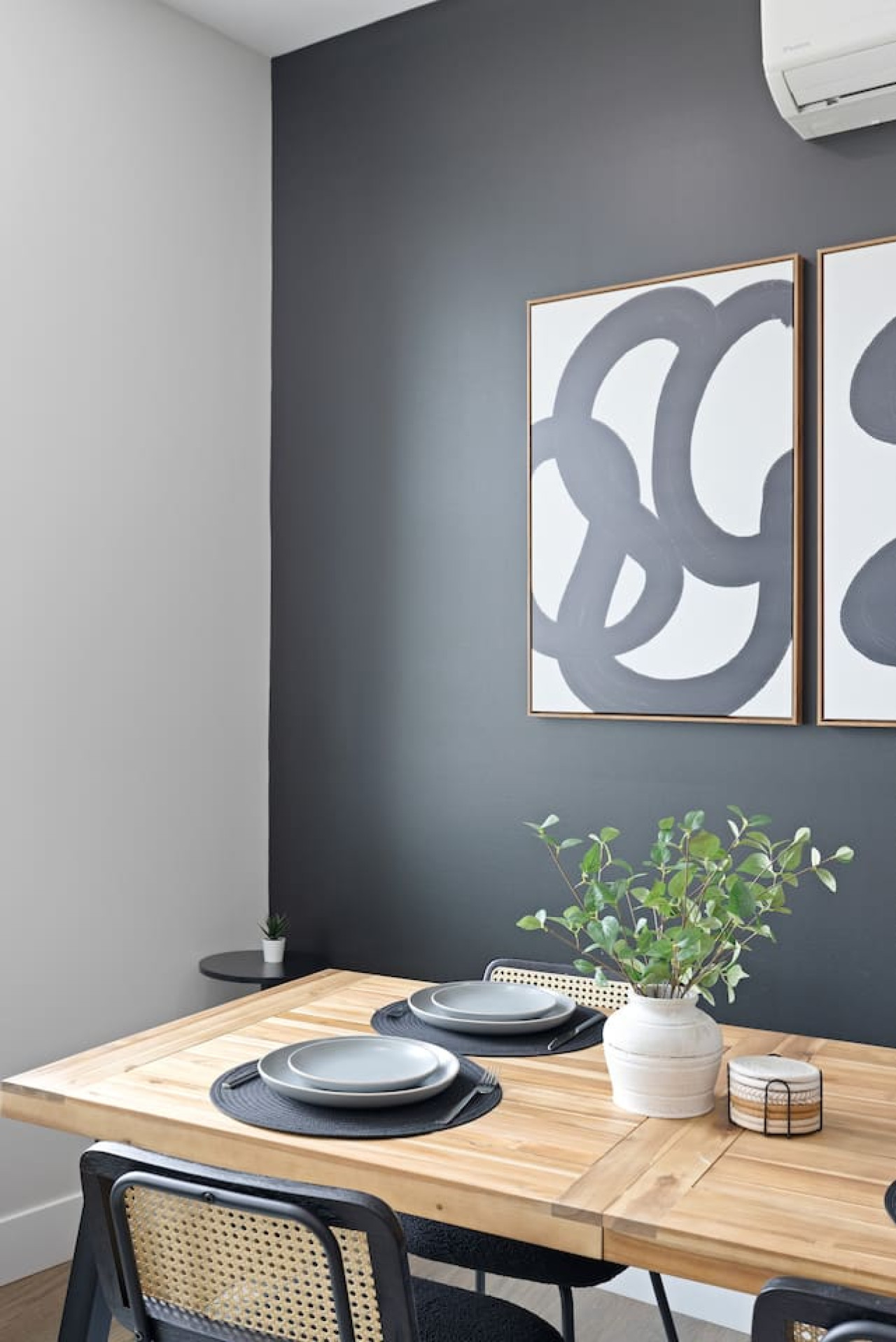 The dining area invites you to savor every moment, whether enjoying a quiet meal or hosting a festive gathering.