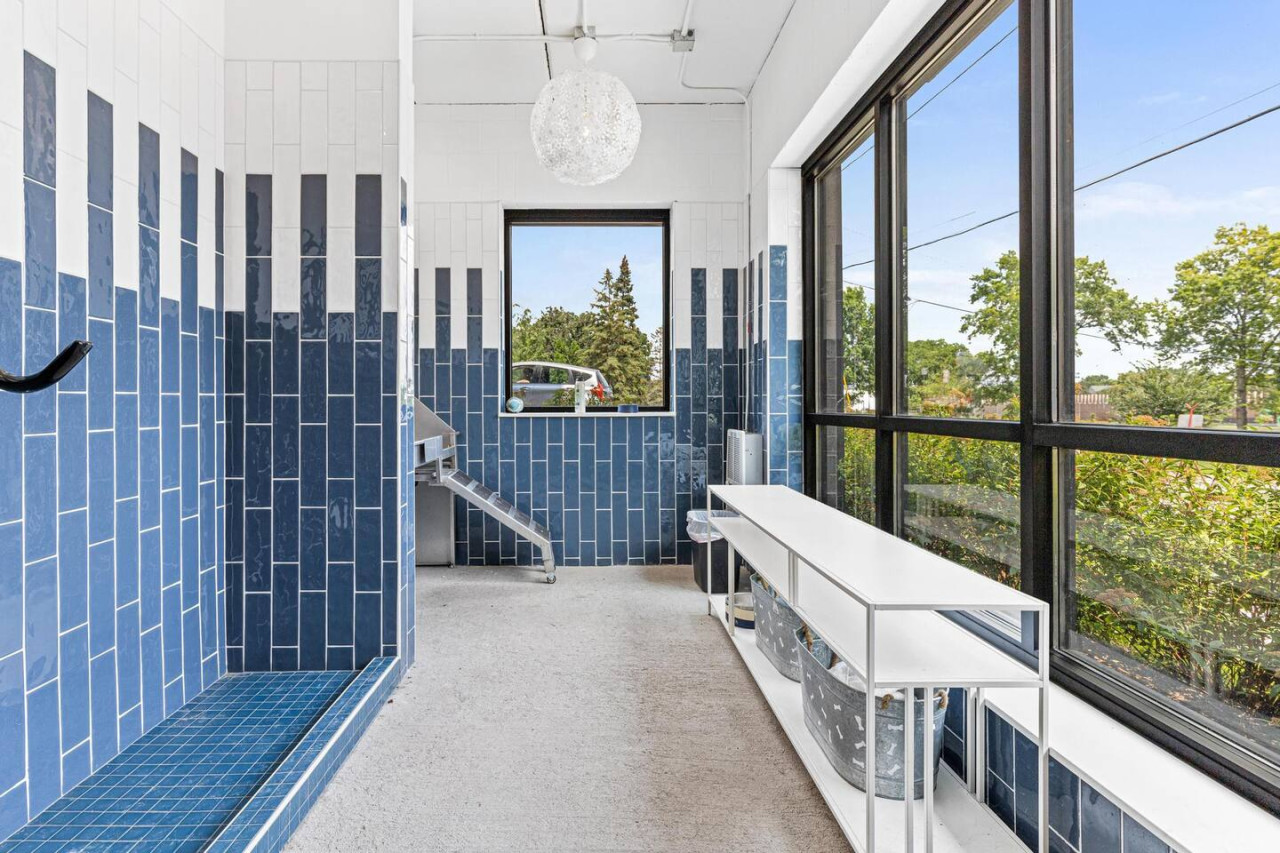 Spacious pet Spa area