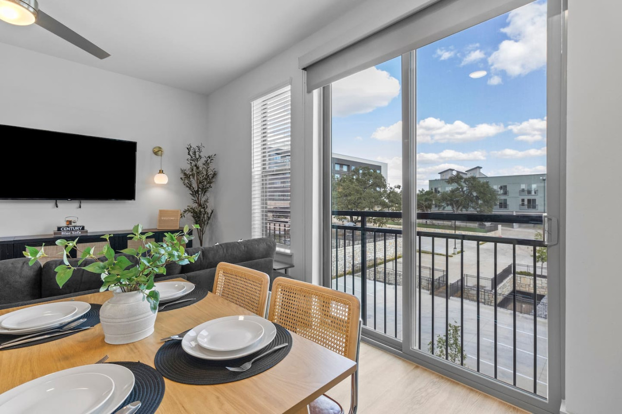 The dining area invites you to savor every moment, whether enjoying a quiet meal or hosting a festive gathering.