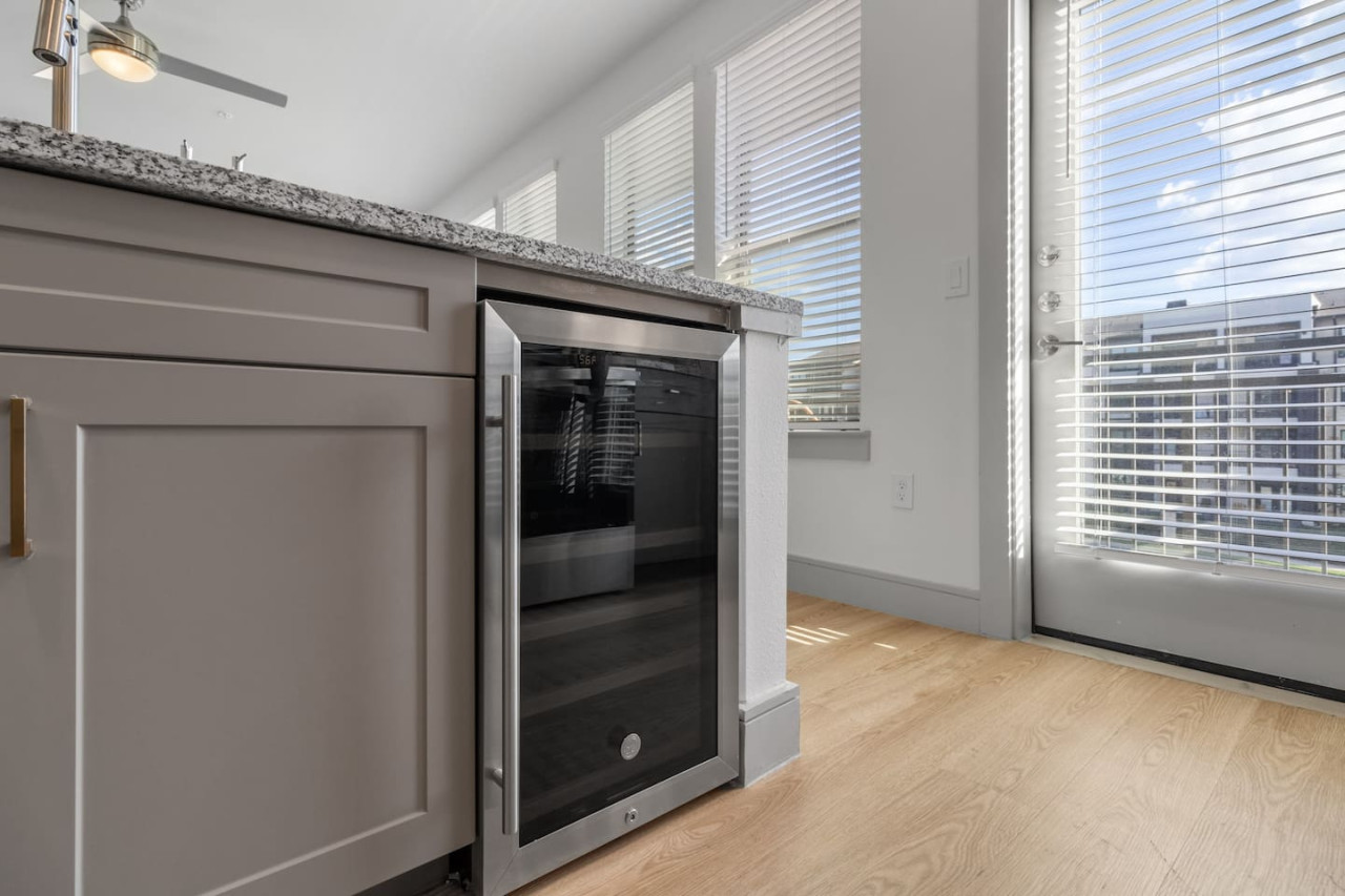 As you step into the kitchen, the clean lines and functional design make you eager to start cooking your favorite dishes.