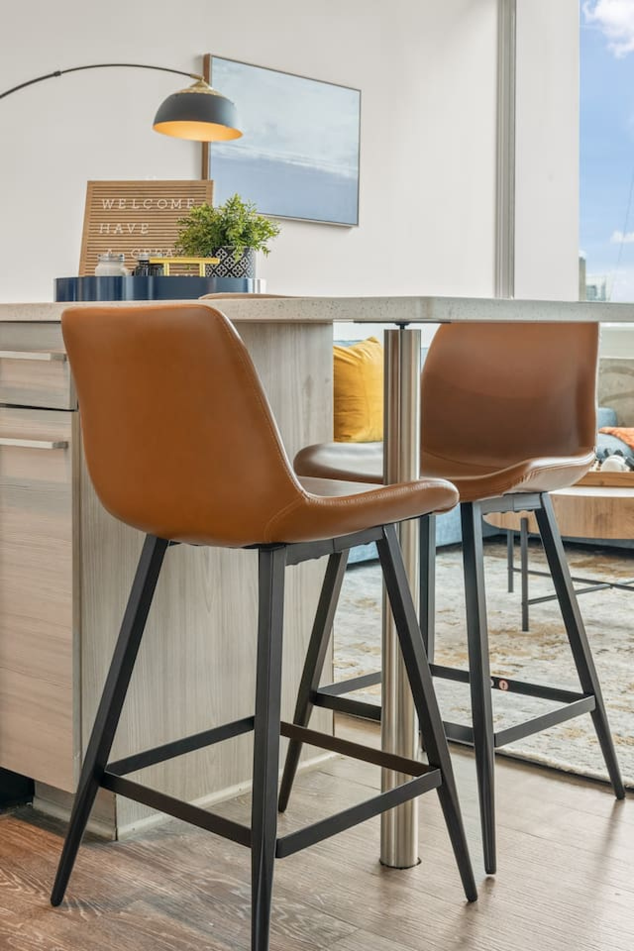 As you approach kitchen the elegant layout and well-stocked shelves make it the ideal spot to relax.