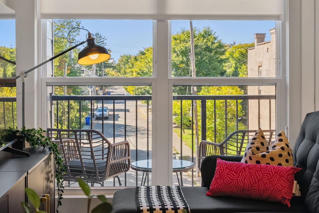 Step out onto the private balcony and enjoy a peaceful retreat with comfortable seating, perfect for sipping your morning coffee or unwinding after a long day—your own little outdoor oasis.