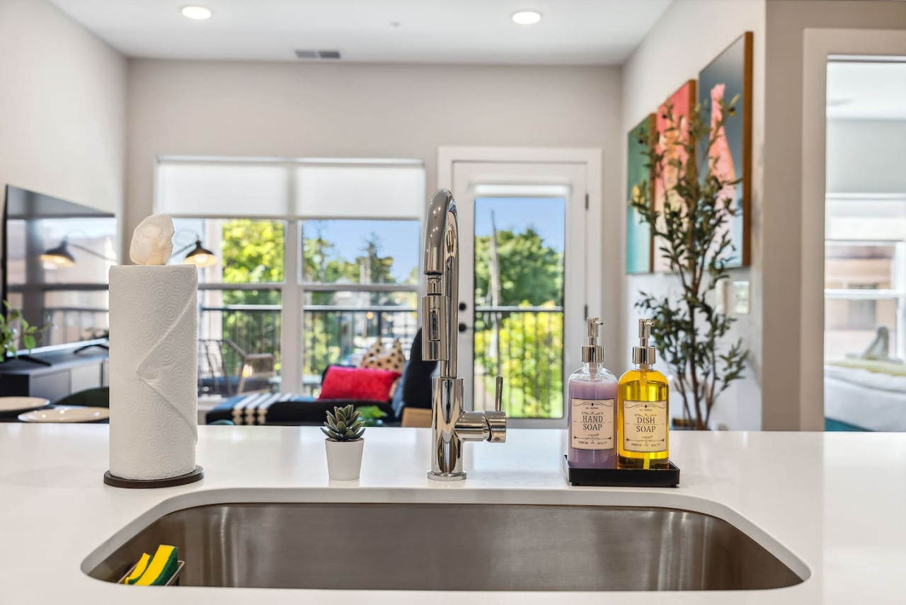 As you step into the kitchen, the clean lines and functional design make you eager to start cooking your favorite dishes.