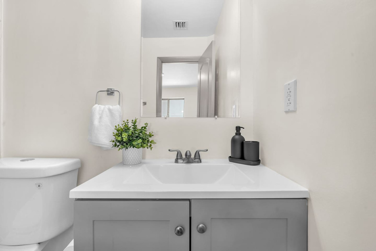 The bathroom is a private sanctuary, with a layout and features that make it the perfect place to rejuvenate.