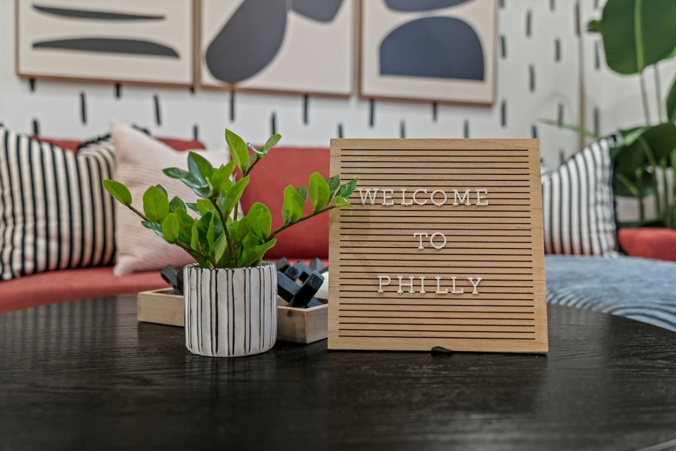 A sophisticated design that is gender-neutral so everyone can enjoy the living space throughout the day.