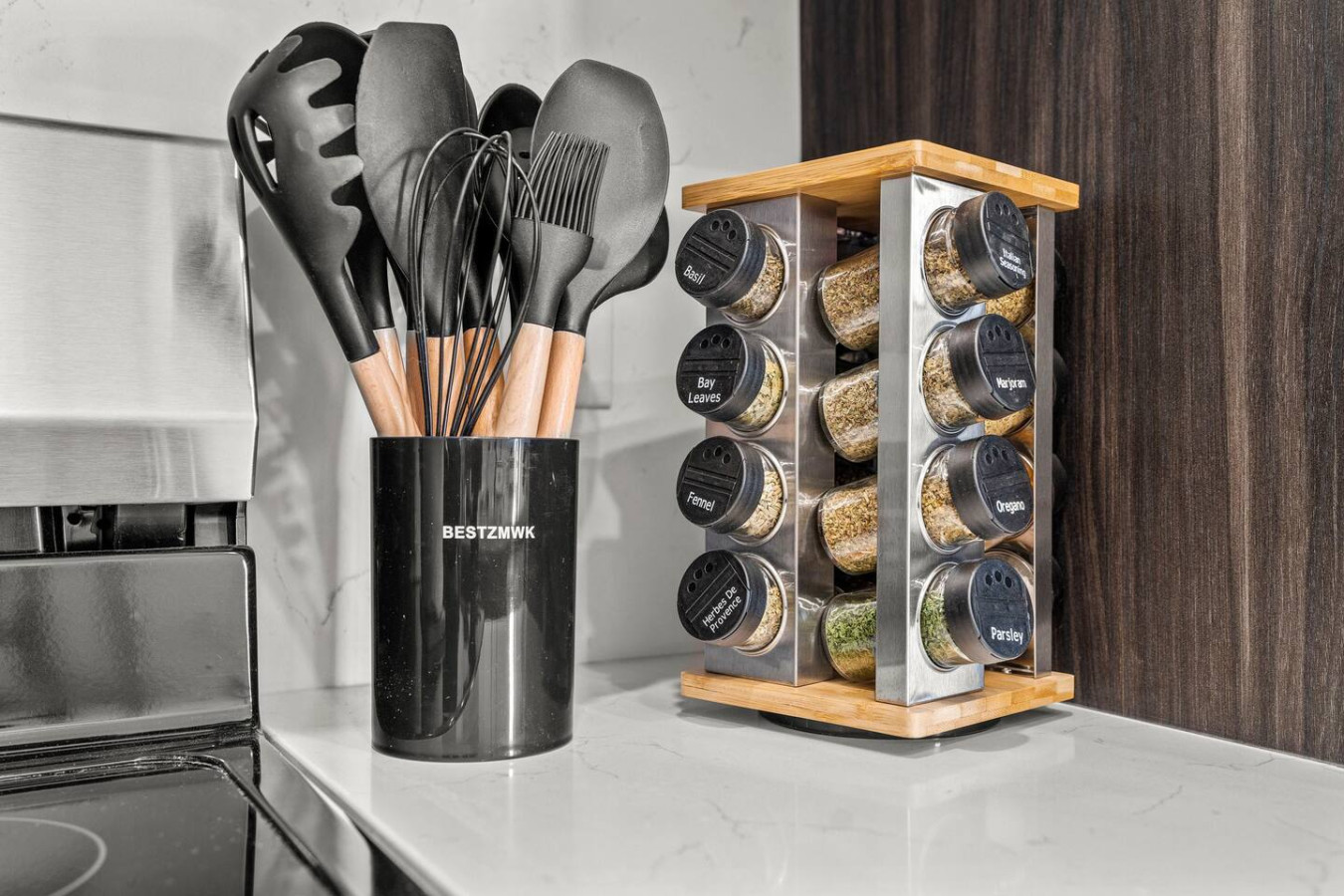Cooking Utensils & Spice Rack