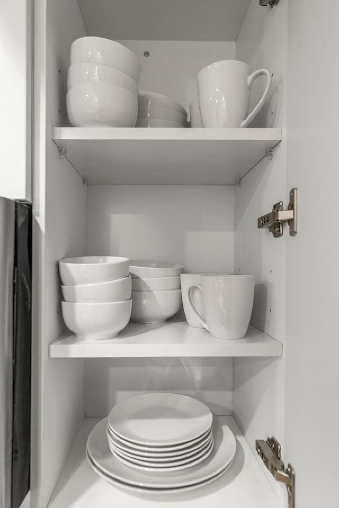 A set of plates, bowls, and mugs for you to use during your stay.