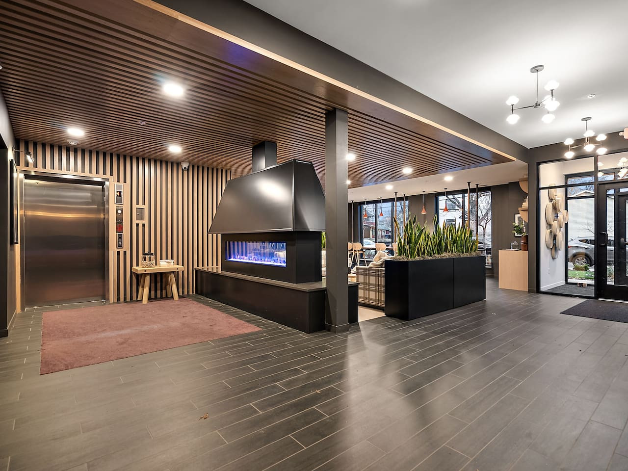 You can have entertainment in this stylish unique space!