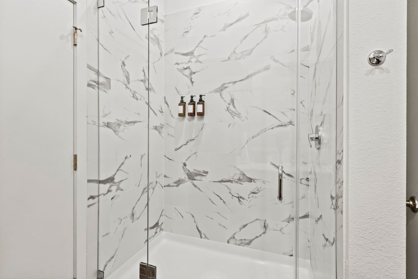 The bathroom is a private sanctuary, with a layout and features that make it the perfect place to rejuvenate.