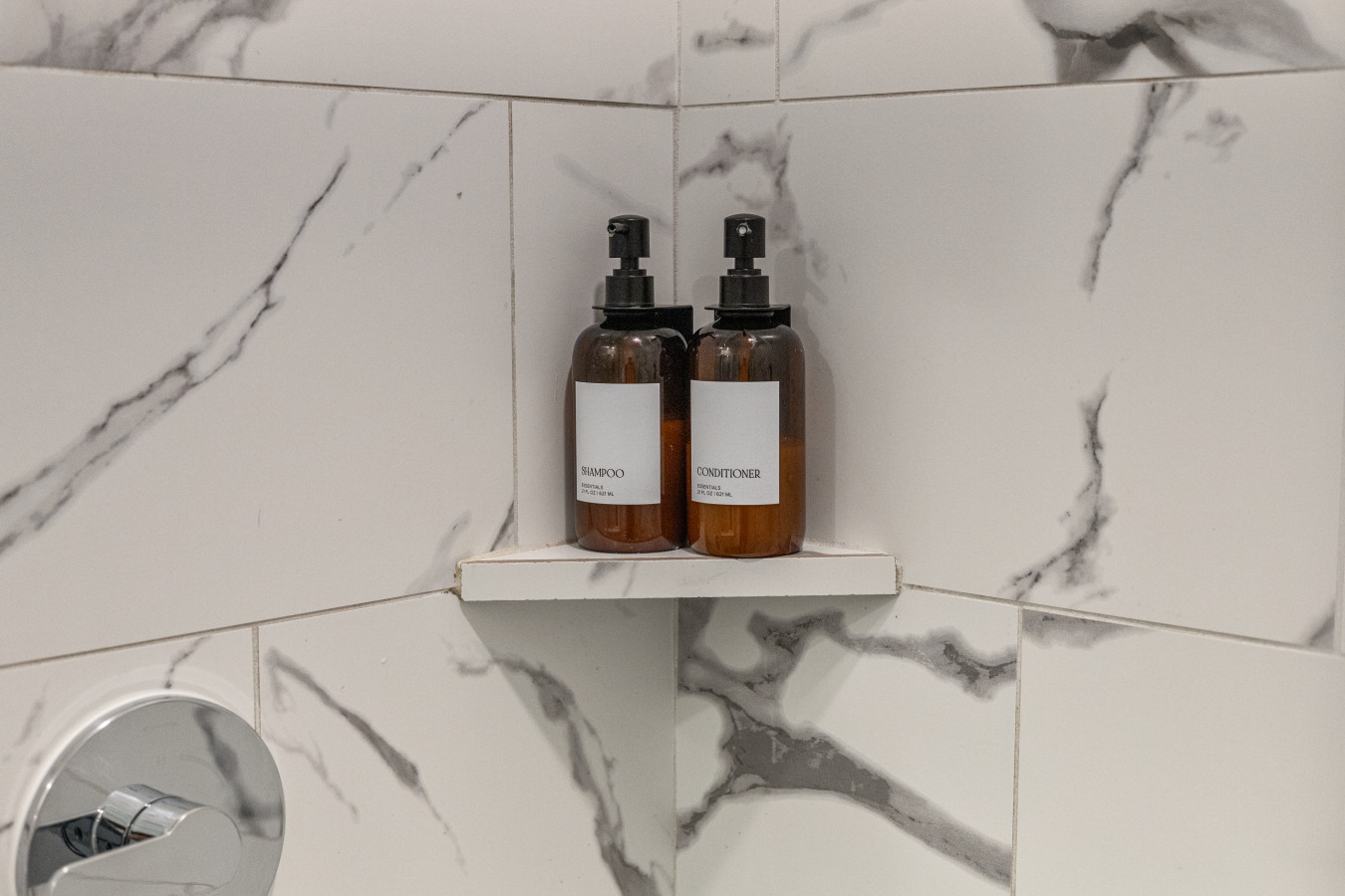 Thoughtfully stocked shower essentials for a comfortable stay.