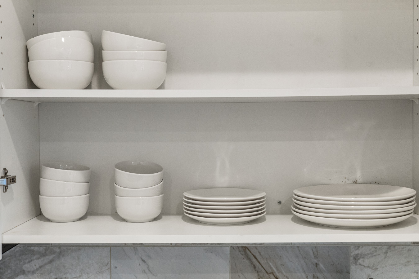 Thoughtfully organized kitchen essentials for your convenience.