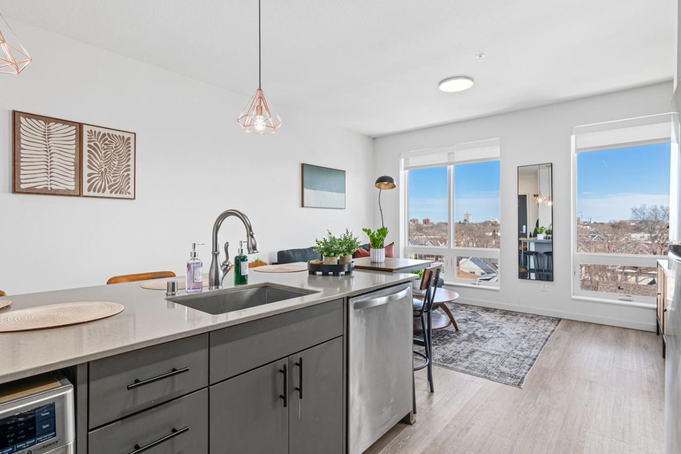 As you step into the kitchen, the clean lines and functional design make you eager to start cooking your favorite dishes.