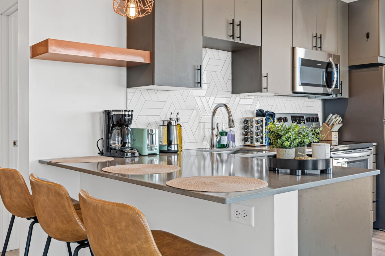 The dining room encourages you to gather with friends, enjoy a drink, and create lasting memories.