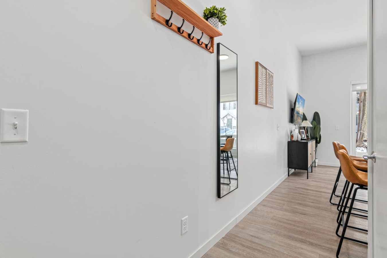 The dining room encourages you to gather with friends, enjoy a drink, and create lasting memories.