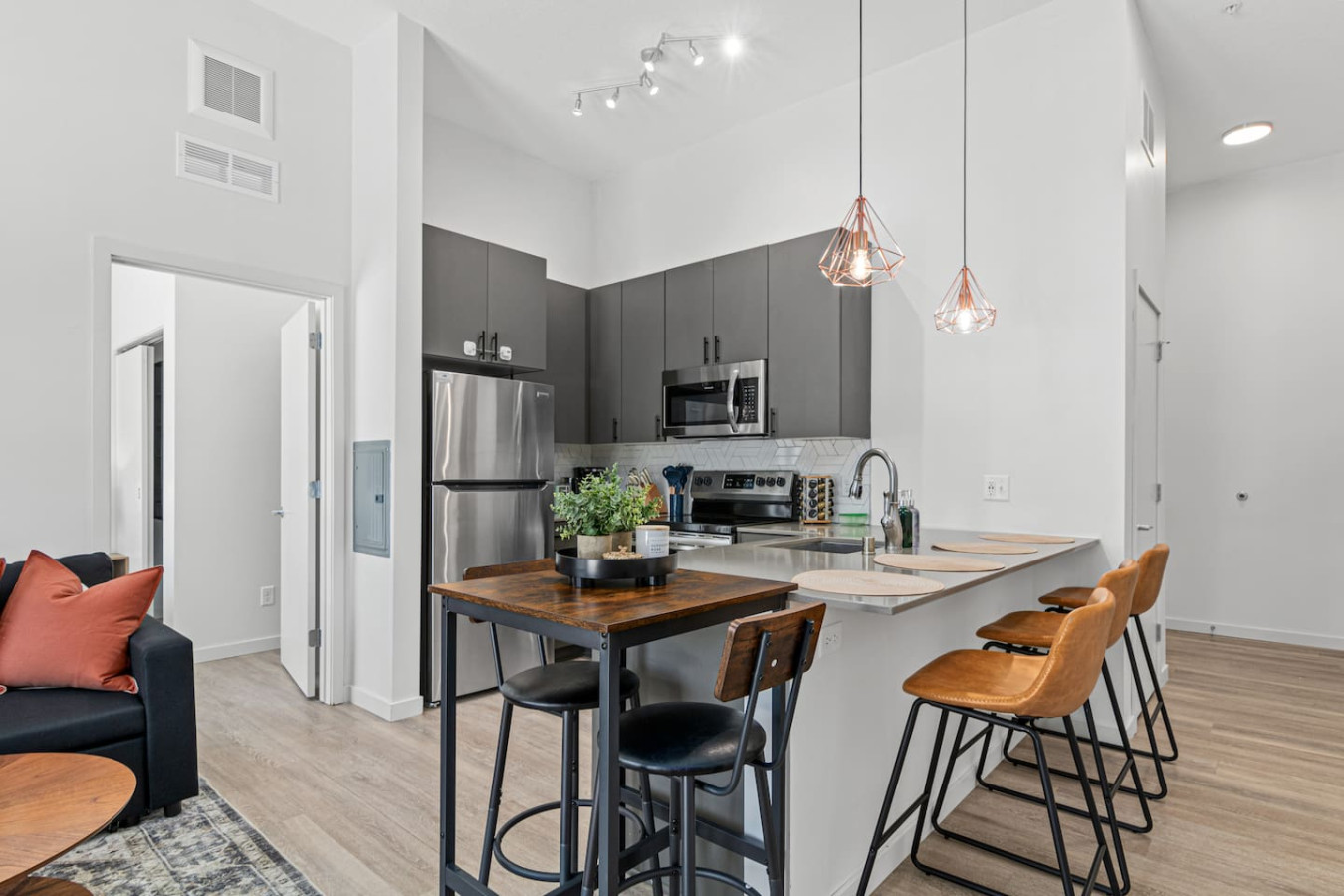 The dining room encourages you to gather with friends, enjoy a drink, and create lasting memories.
