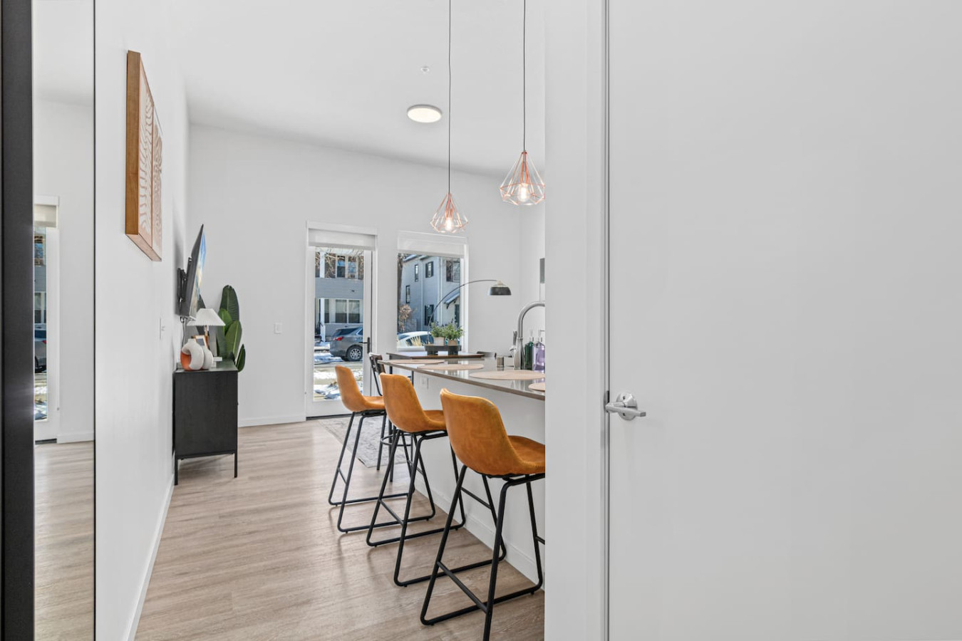 The dining room encourages you to gather with friends, enjoy a drink, and create lasting memories.