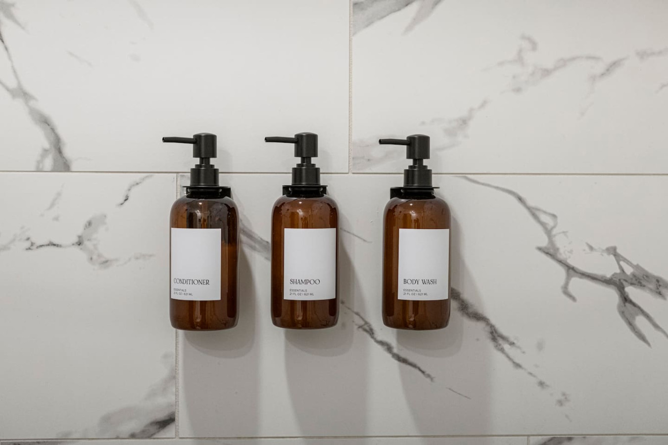 Complimentary conditioner, shampoo, and body wash (initial consumables provided).