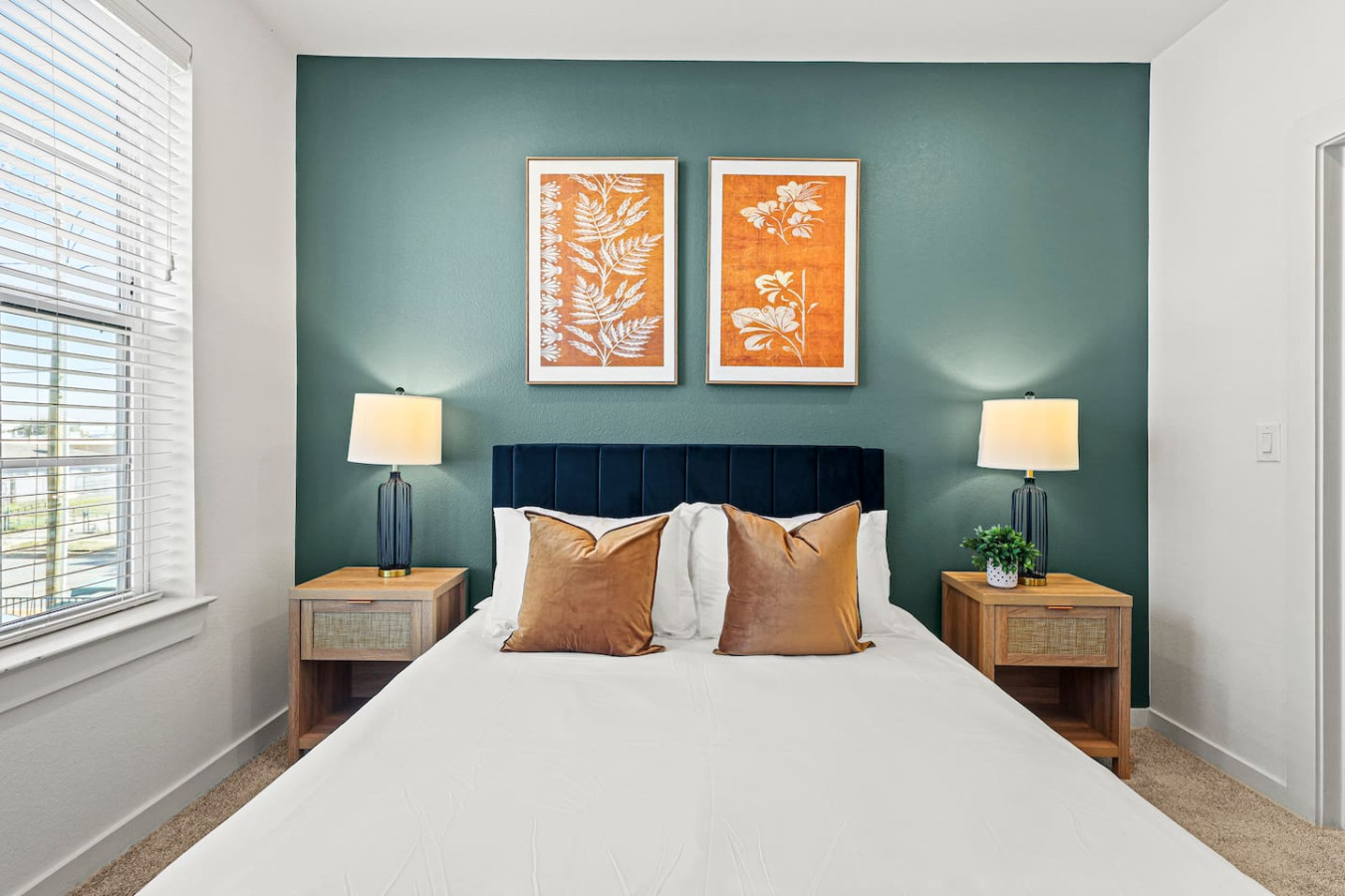 The bedroom offers a sanctuary of calm, where you can unwind and recharge in comfort and style.