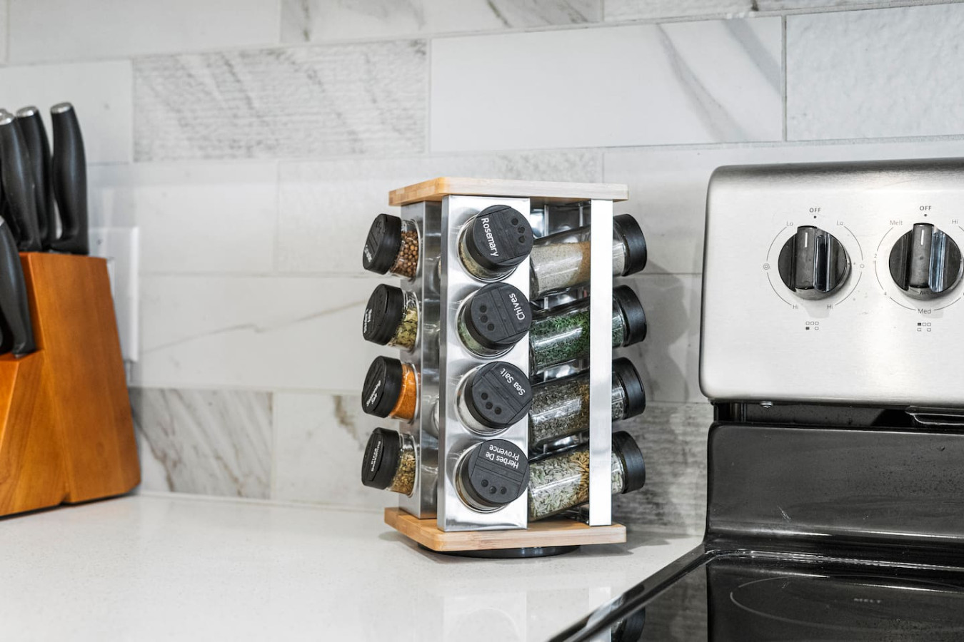 As you step into the kitchen, the clean lines and functional design make you eager to start cooking your favorite dishes.