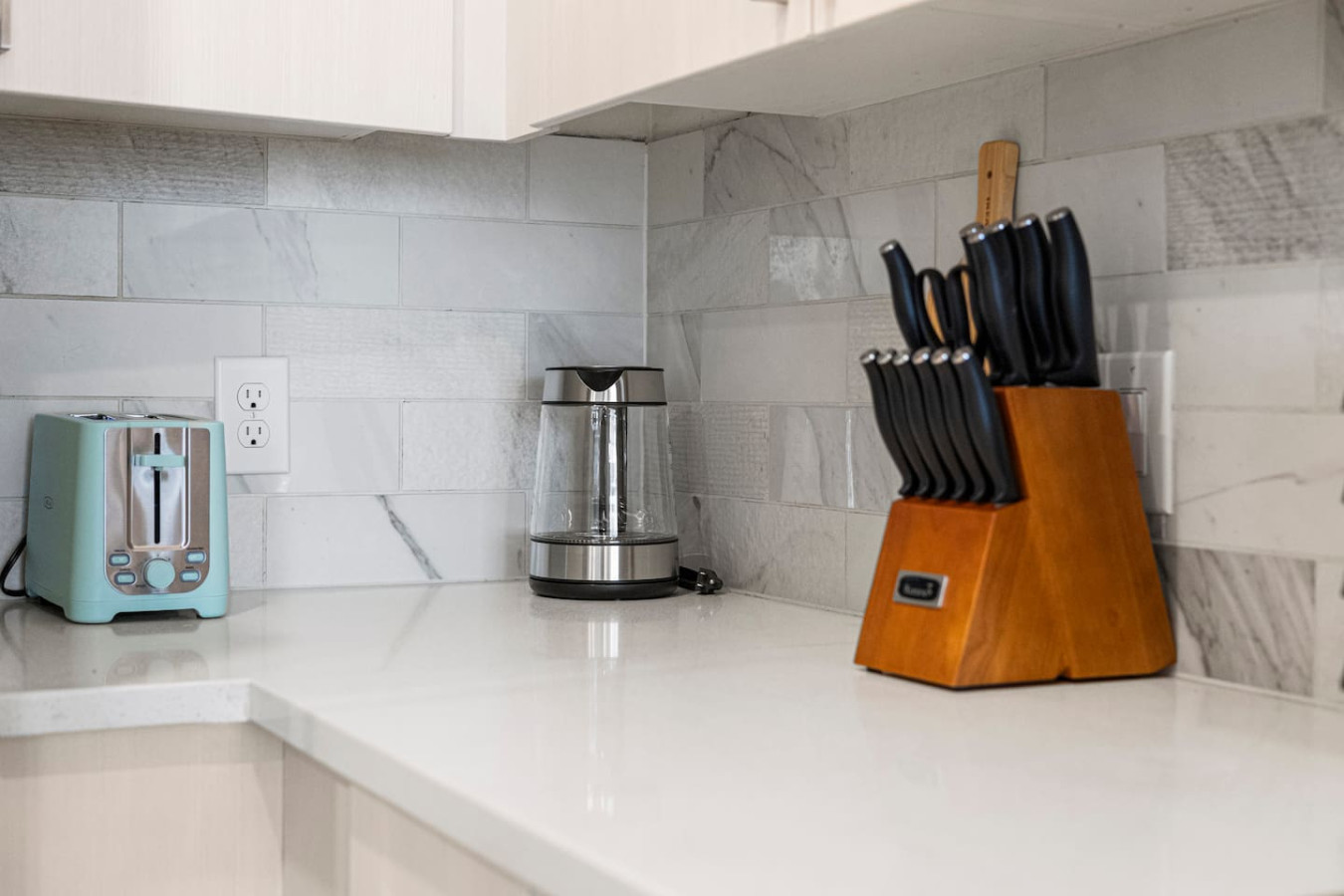 As you step into the kitchen, the clean lines and functional design make you eager to start cooking your favorite dishes.