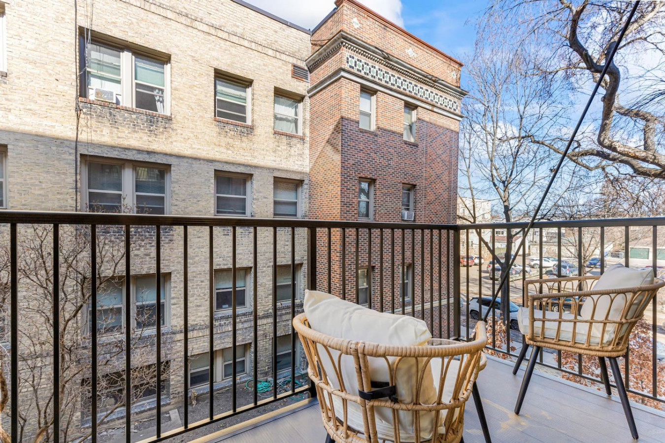 Relax in our charming balcony, perfect for enjoying fresh air and peaceful outdoor moments