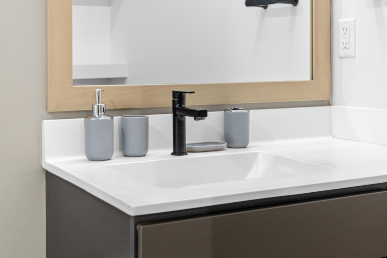 The bathroom is a private sanctuary, with a layout and features that make it the perfect place to rejuvenate.