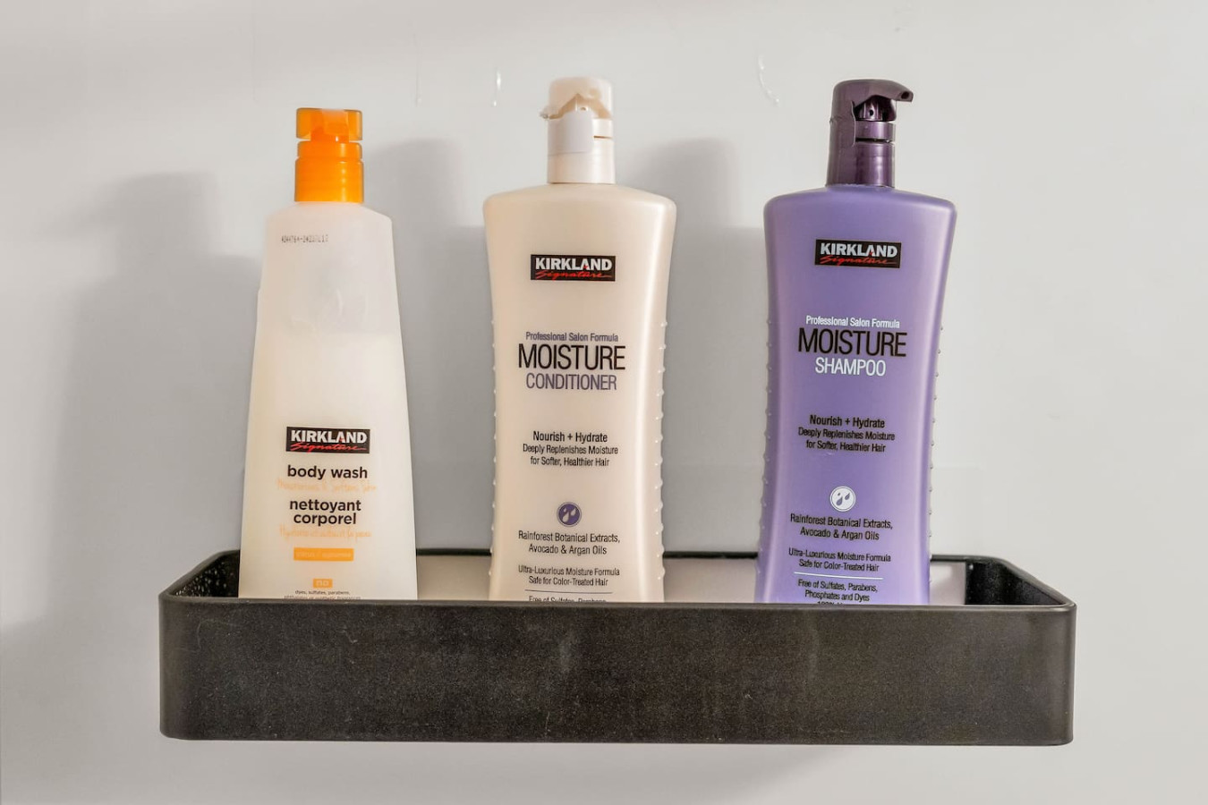 Complimentary conditioner, shampoo, and body wash (initial consumables provided).
