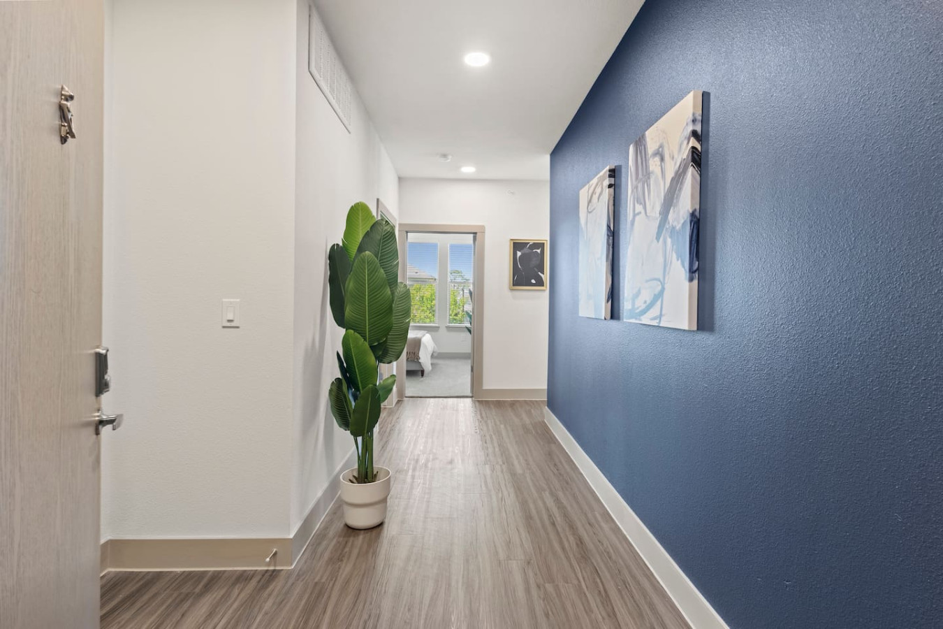 Upon entering, you find a space that feels both luxurious and cozy, perfect for unwinding after a long day.