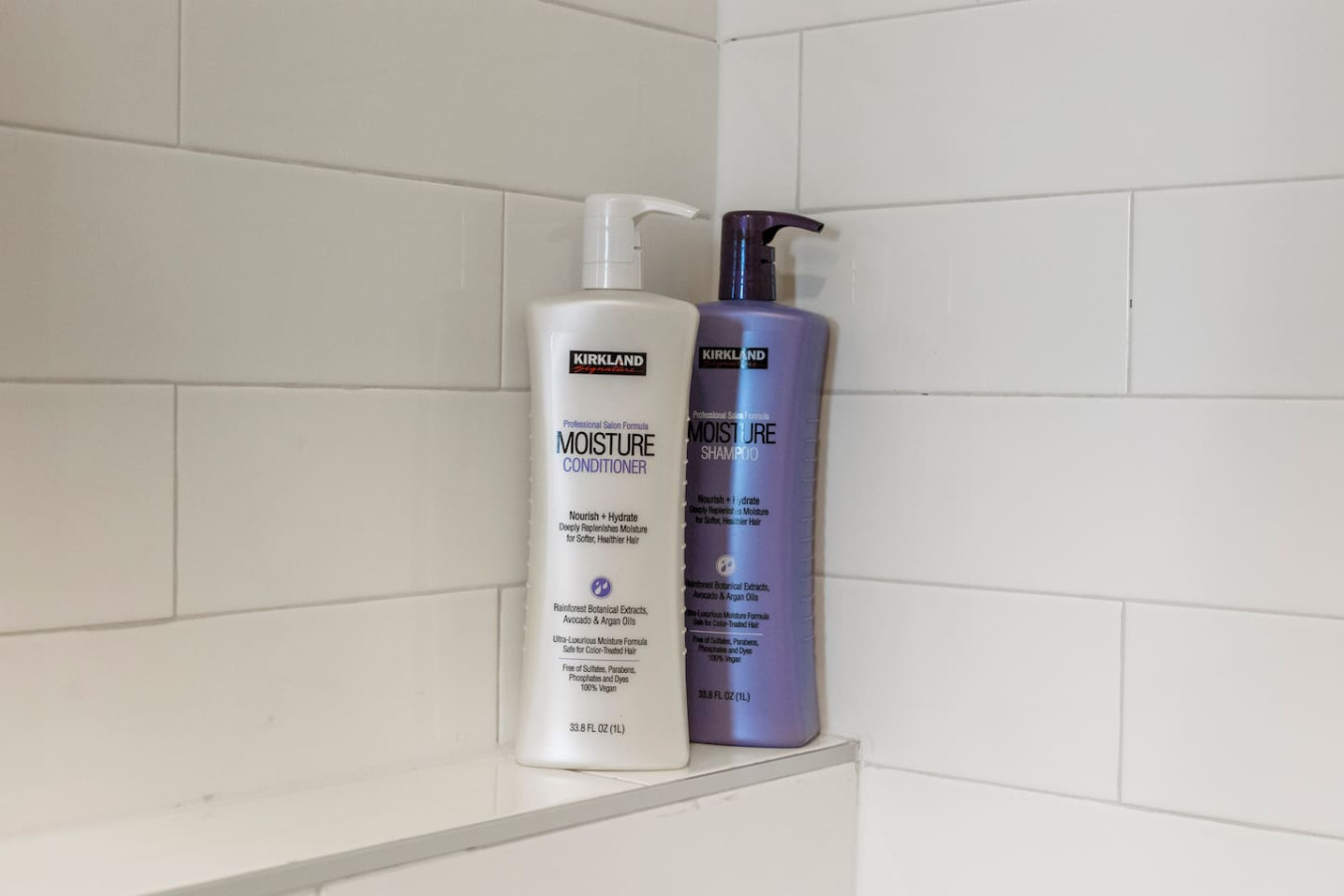 Complimentary conditioner, shampoo, and body wash (initial consumables provided).
